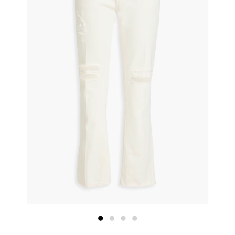 Frame off white boot cut jeans